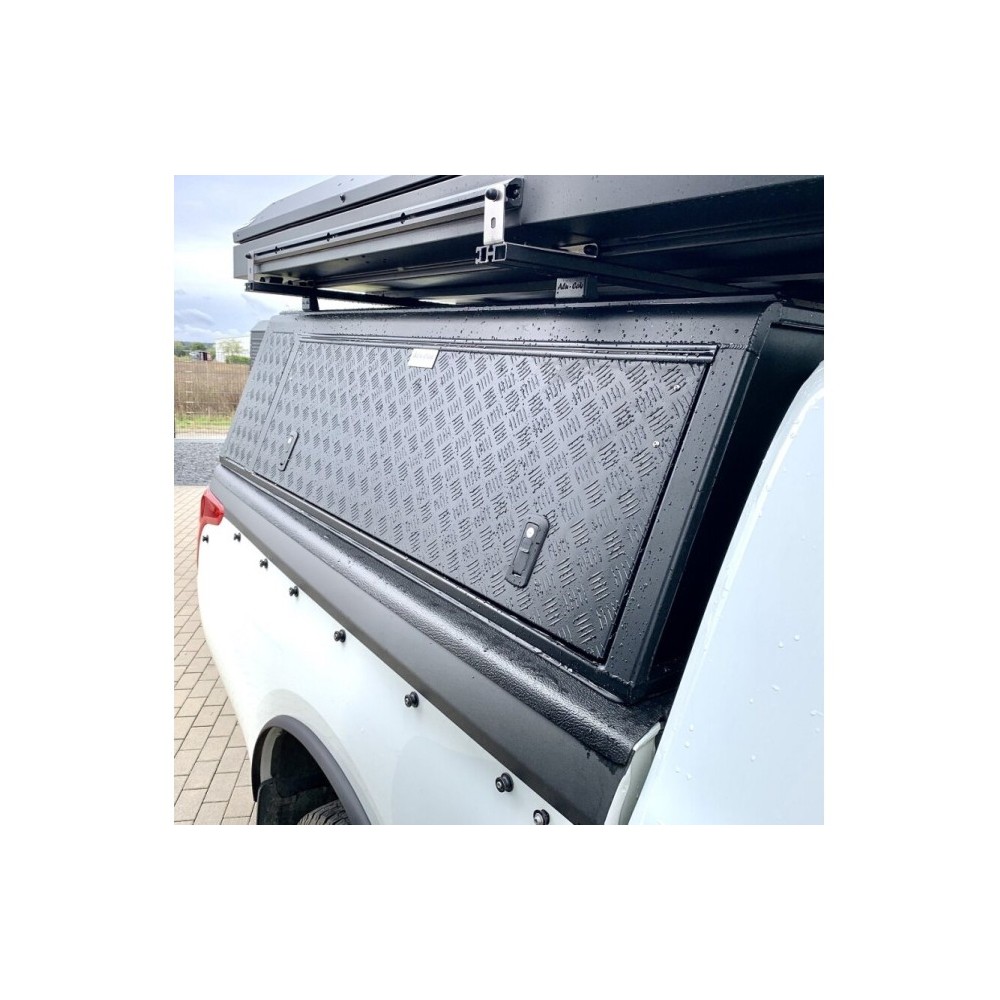 Hardtop Explorer noir strié Mitsubishi L200 / Fiat Fullback 2016+ double cabine Alu-Cab